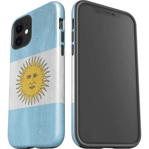 Argentina Flag Distressed iPhone 12 Mini Impact Case